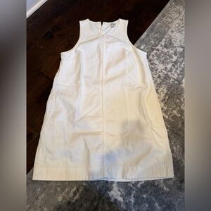 J. Crew Sleeveless White A-Line Mini Dress